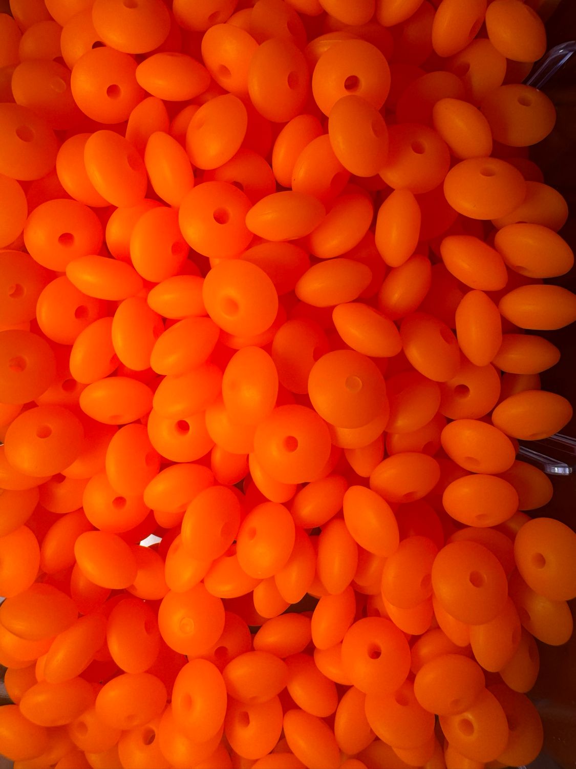 Bright Orange Silicone Lentil Spacers