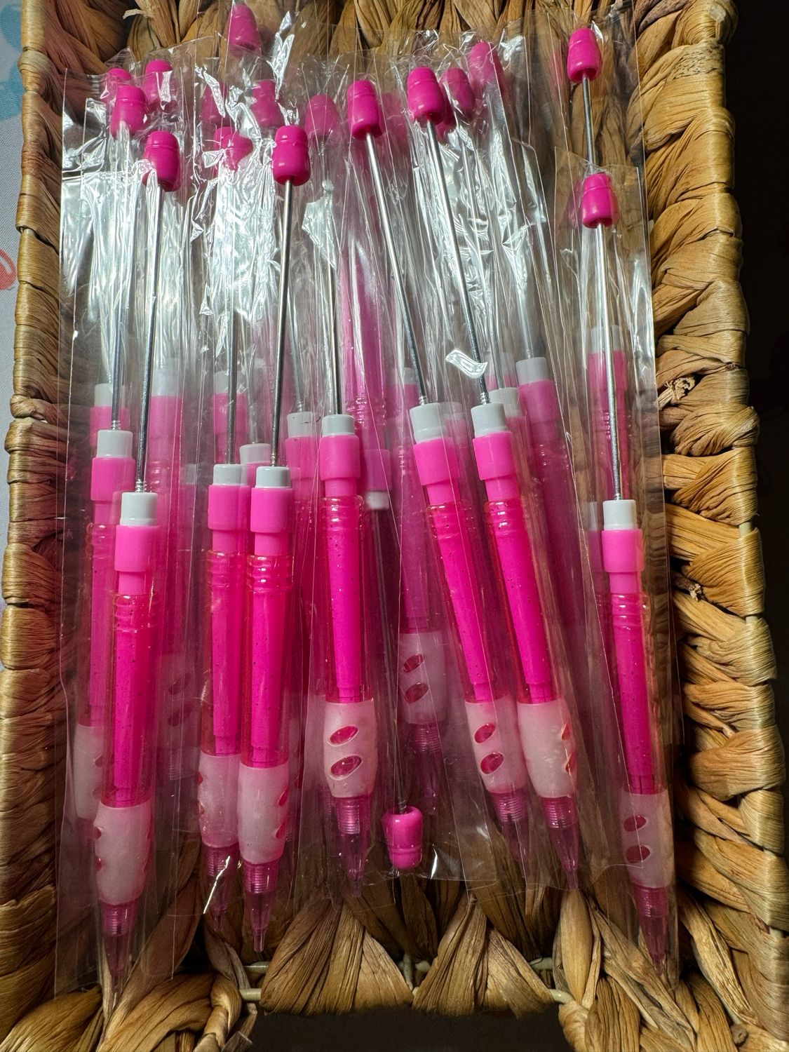 Pink Beadable Pencil