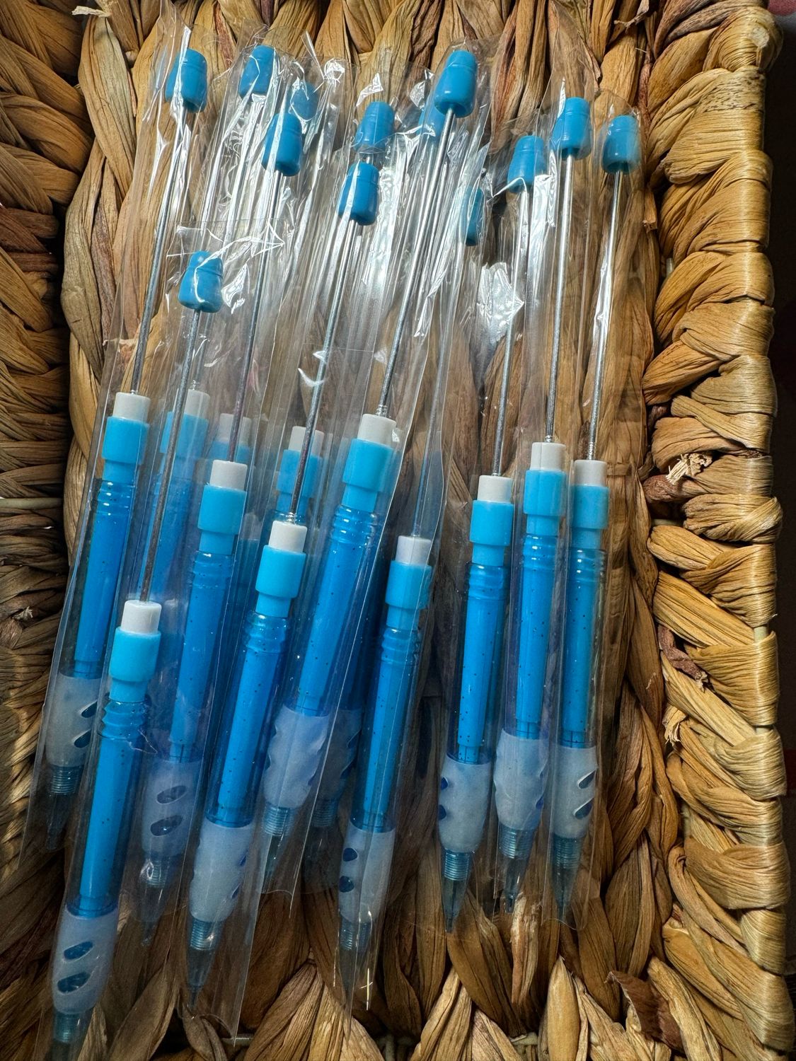 Blue Beadable Pencil