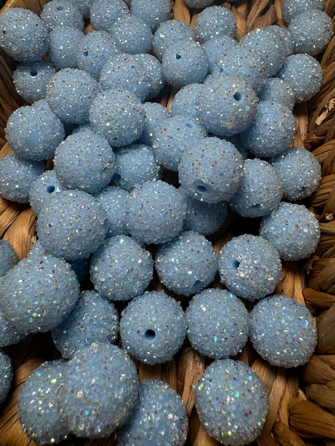 Light Blue 20MM Sugar Bead