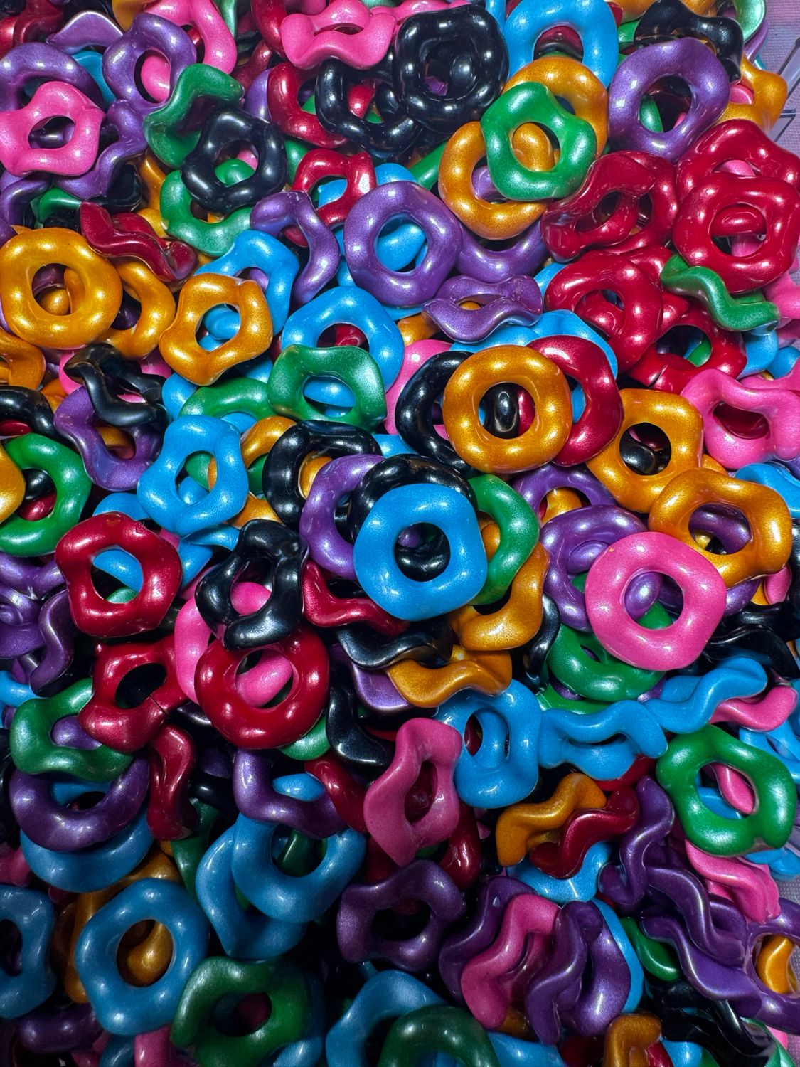 Dark Color Wavy Spacer Bead Bags