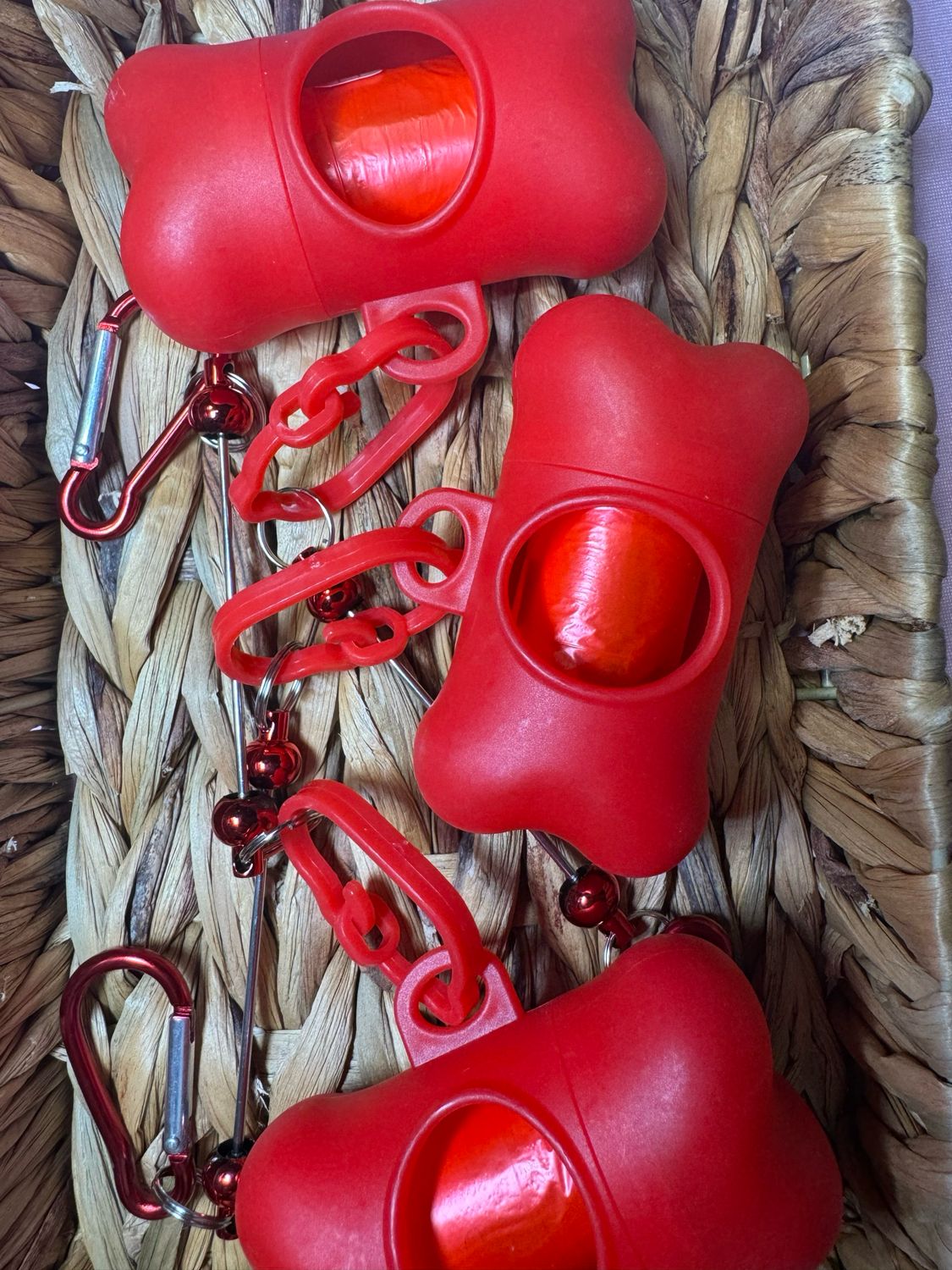 Red Dog Poop Bags Beadable