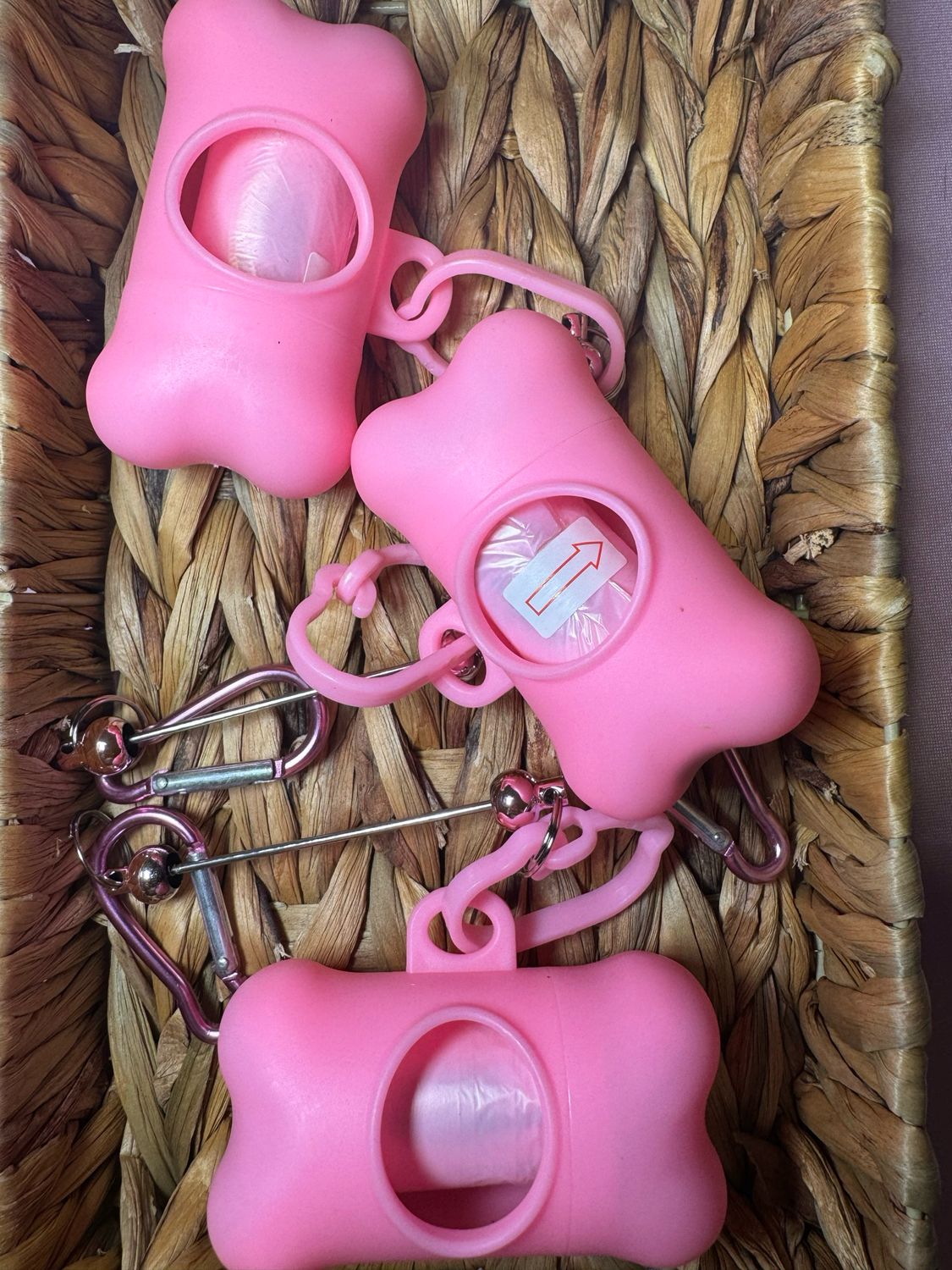 Pink Dog Poop Bags Beadable