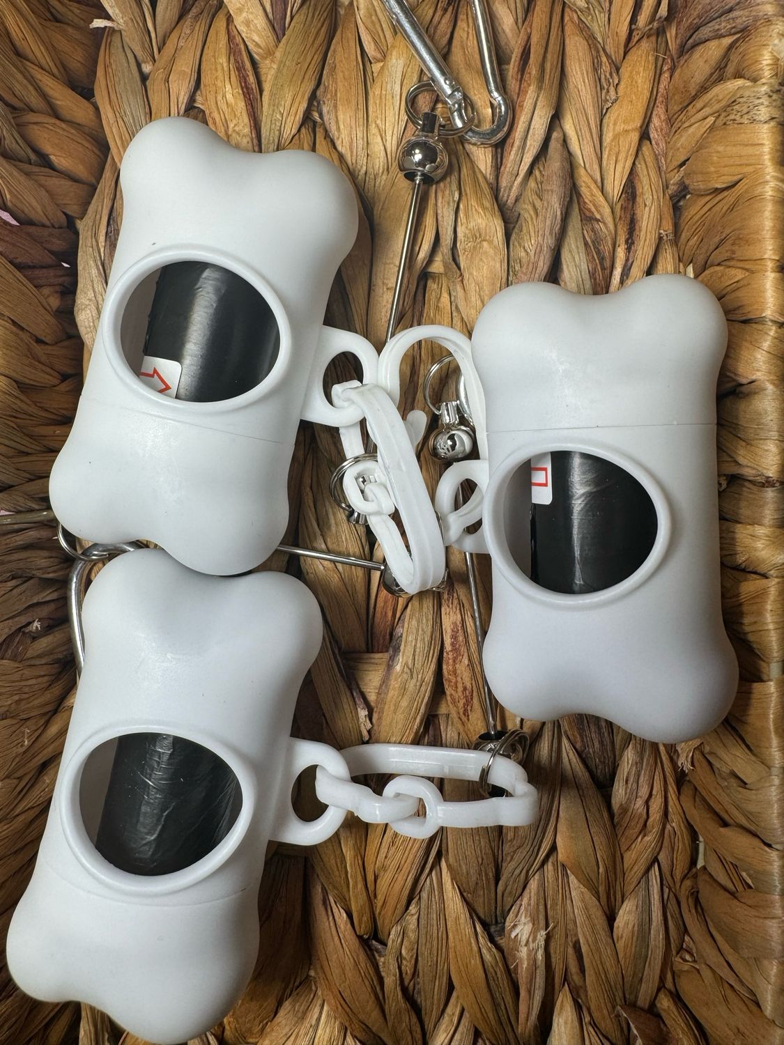 White Dog Poop Bags Beadable