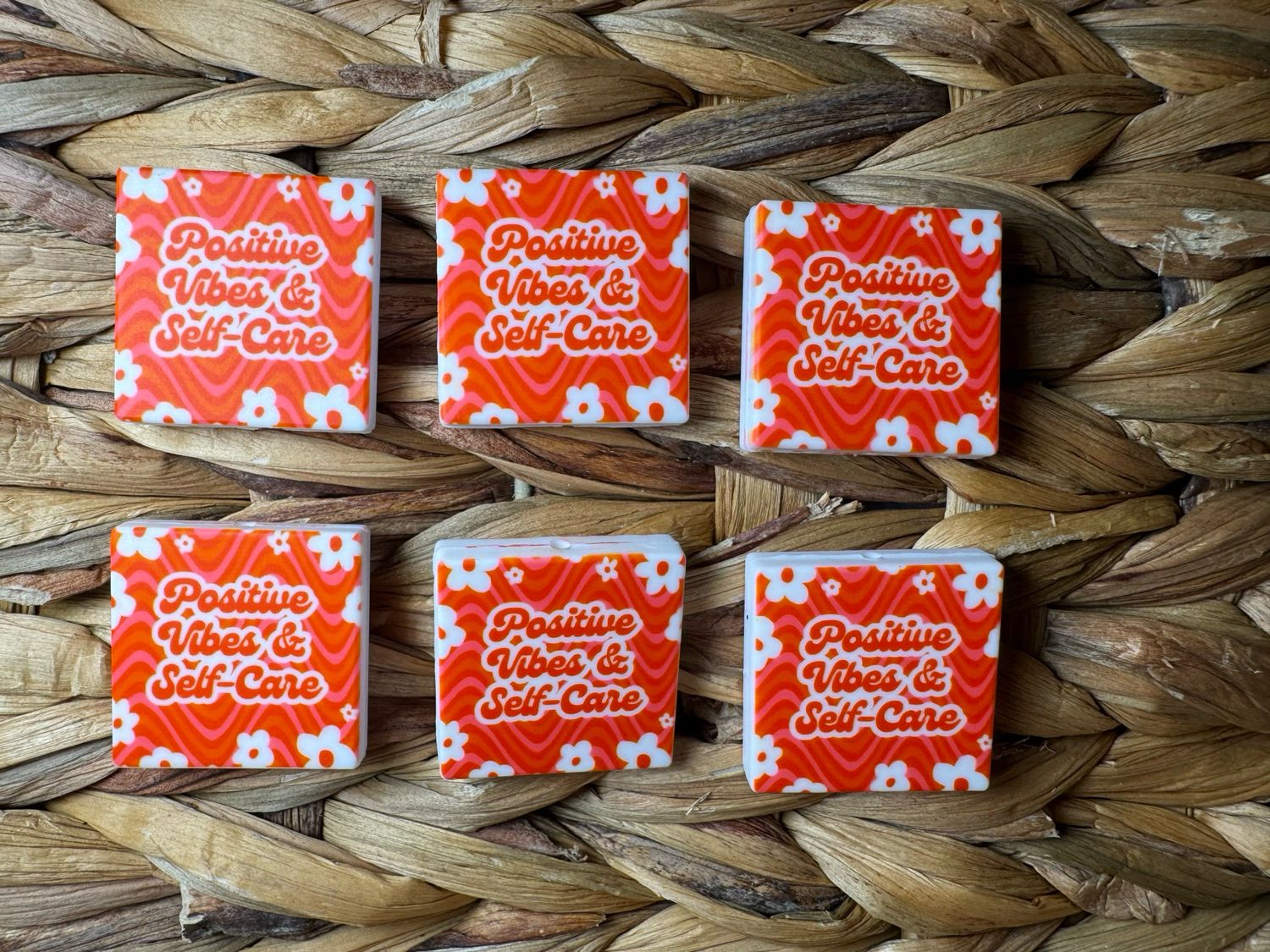 Positive Vibes &amp; Self Care Custom Printed Focal