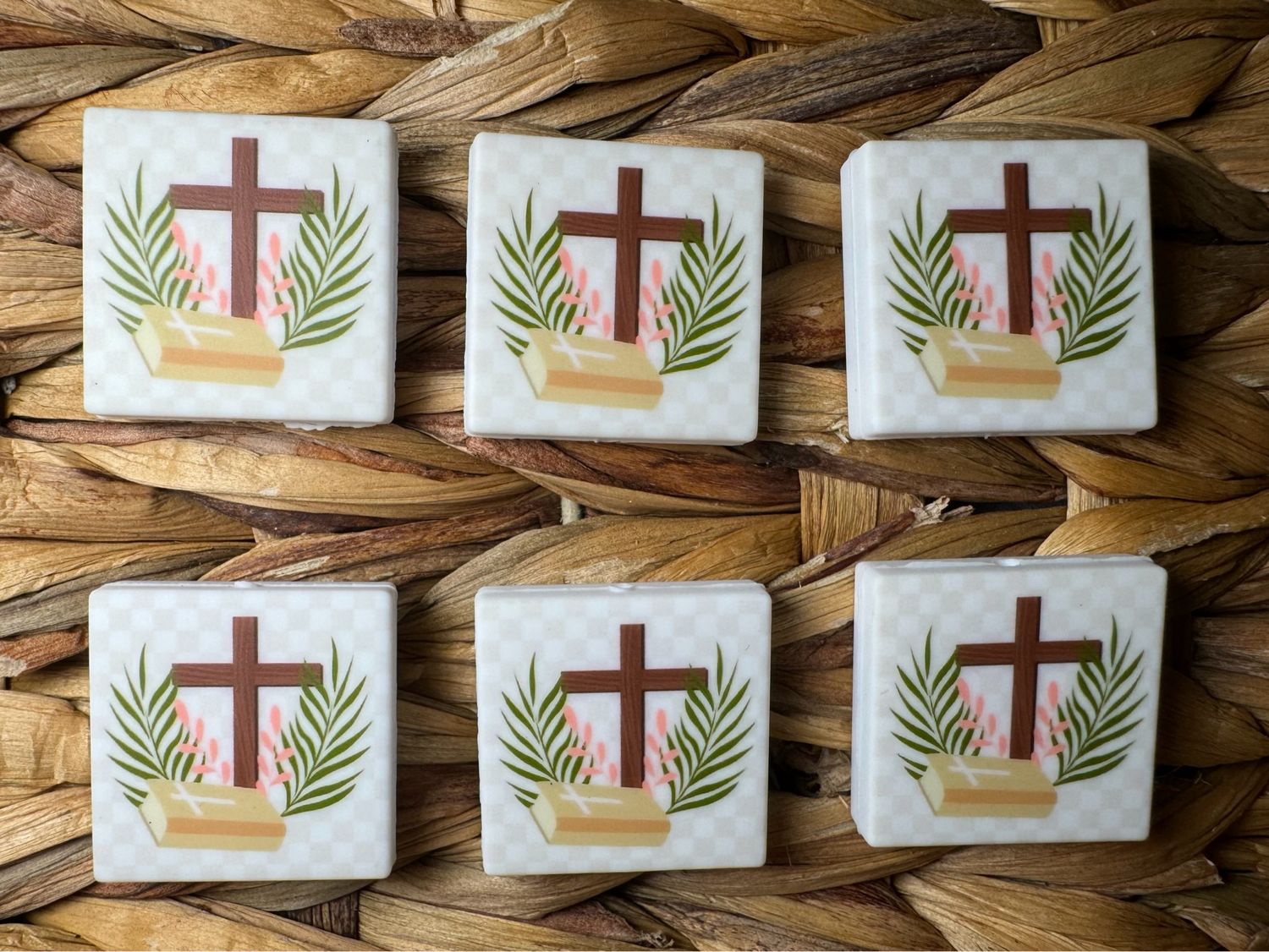 Cross and Bible Custom Printed Focal