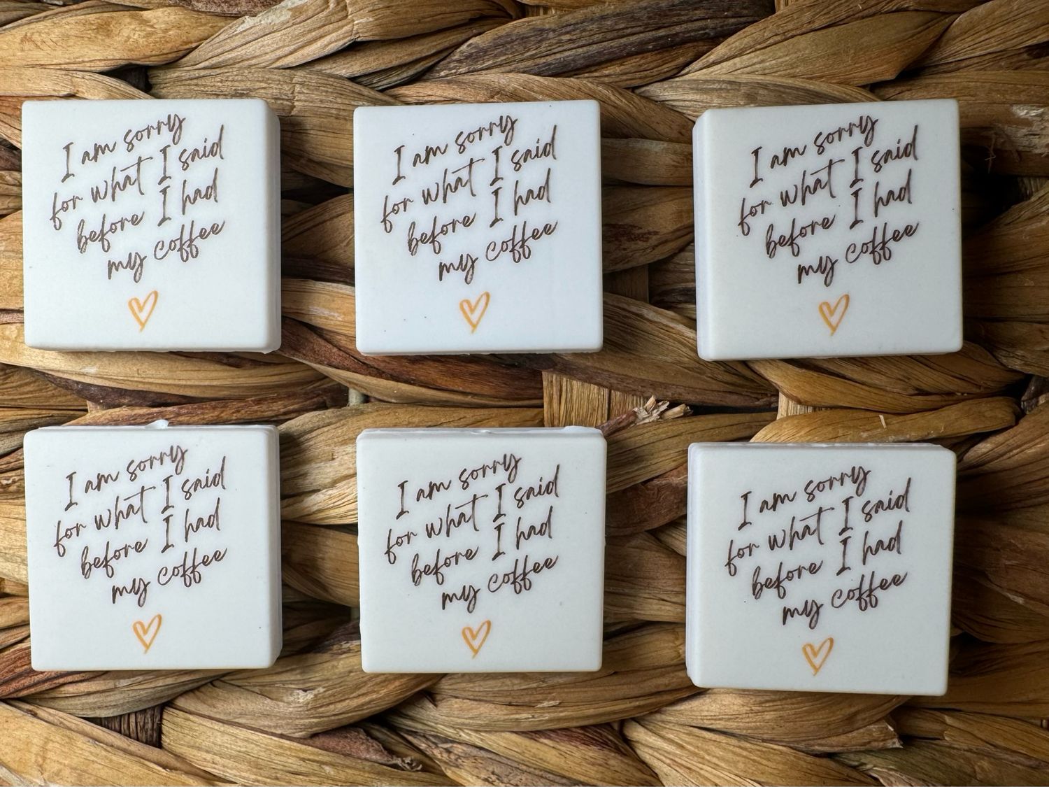 I Am Sorry For What I Said Before Coffee Custom Printed Focal