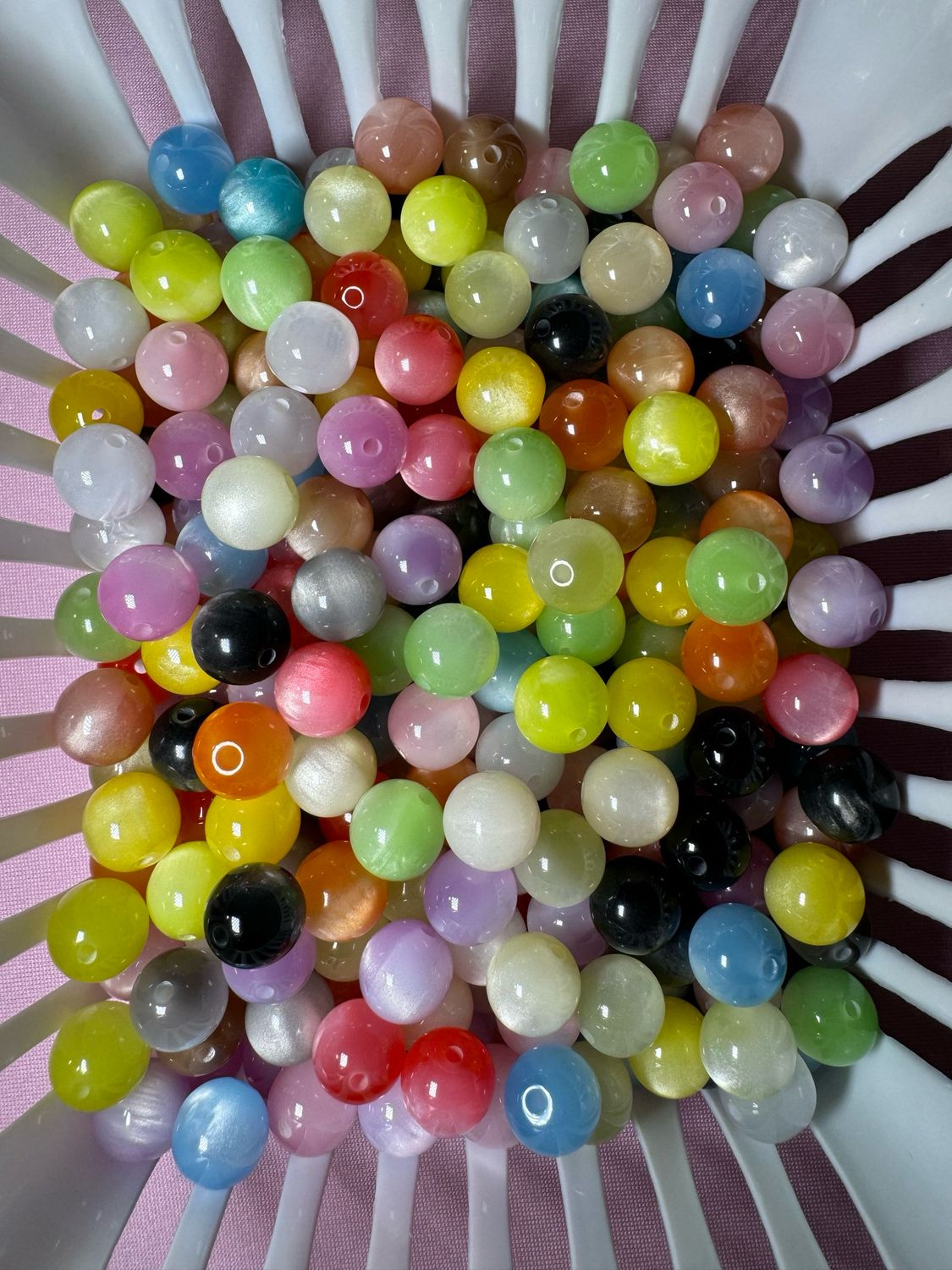 12mm Cateye Beads Mix