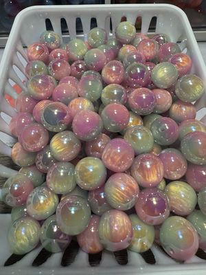 15mm UV Coated Ombré Pink And Green