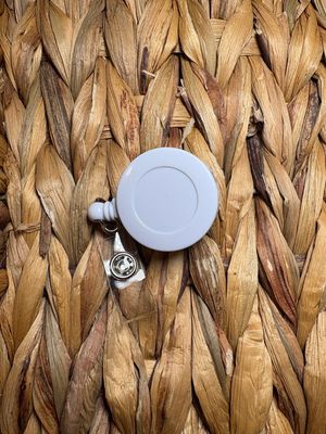 Badge Reel White
