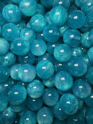 15mm Turquoise Galaxy Beads