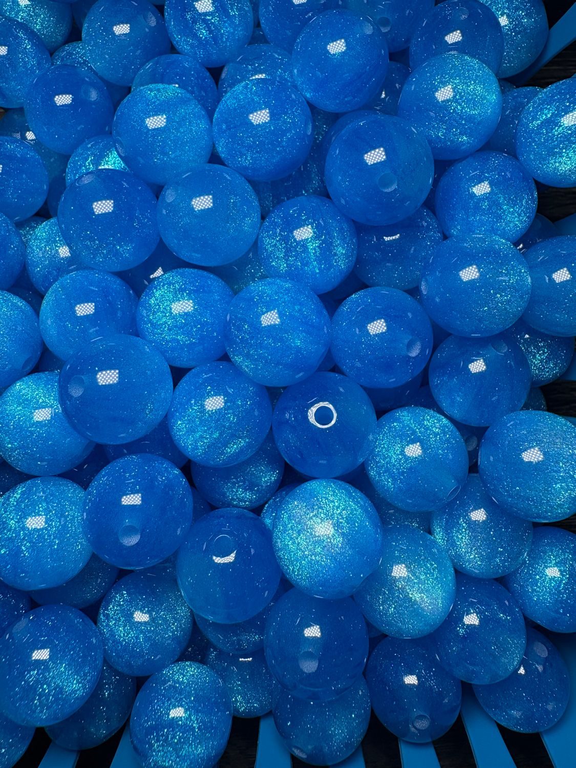 15mm Blue Galaxy Beads