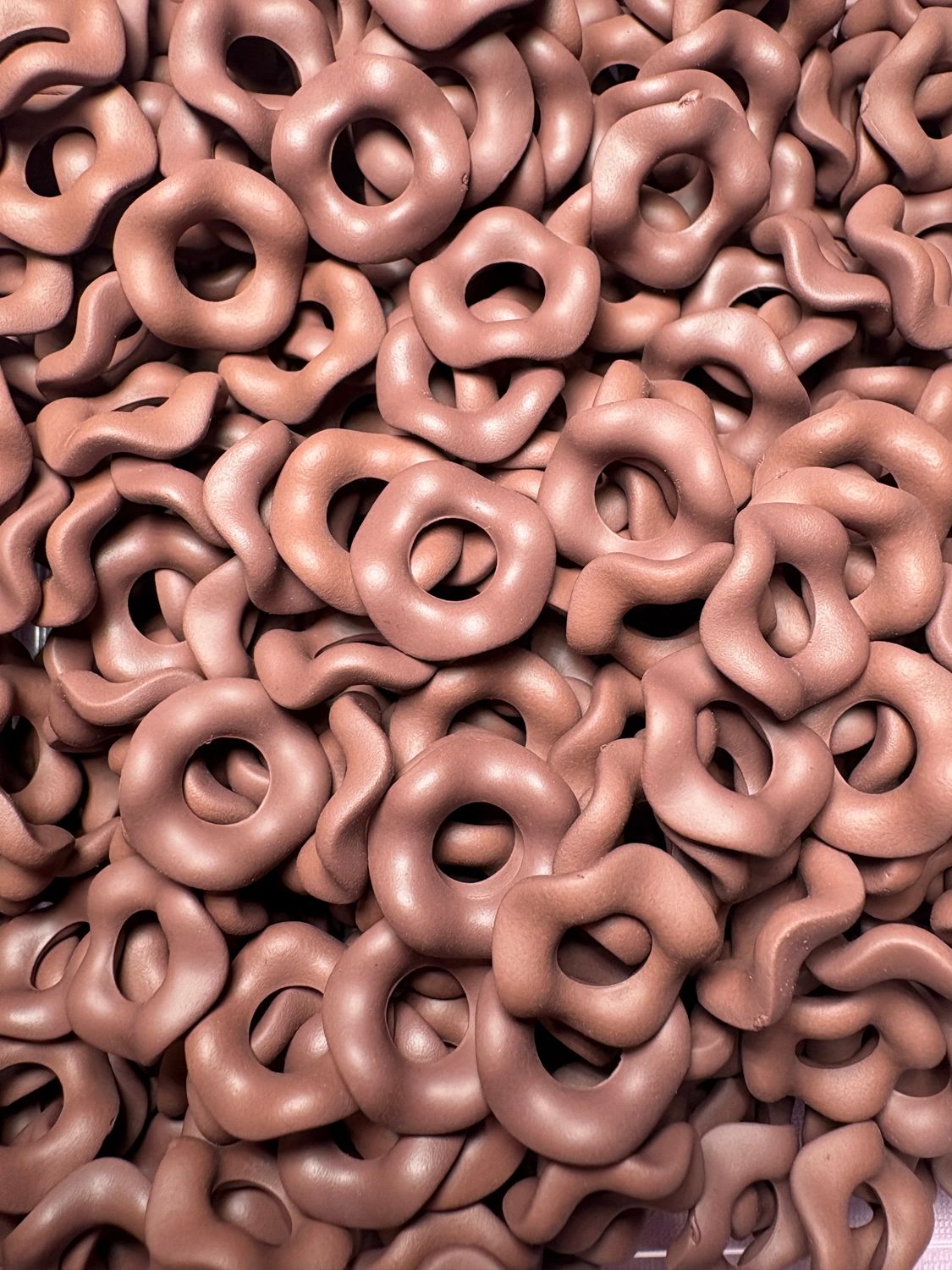 Matte Wavy Spacer Brown