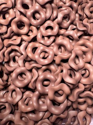 Matte Wavy Spacer Brown