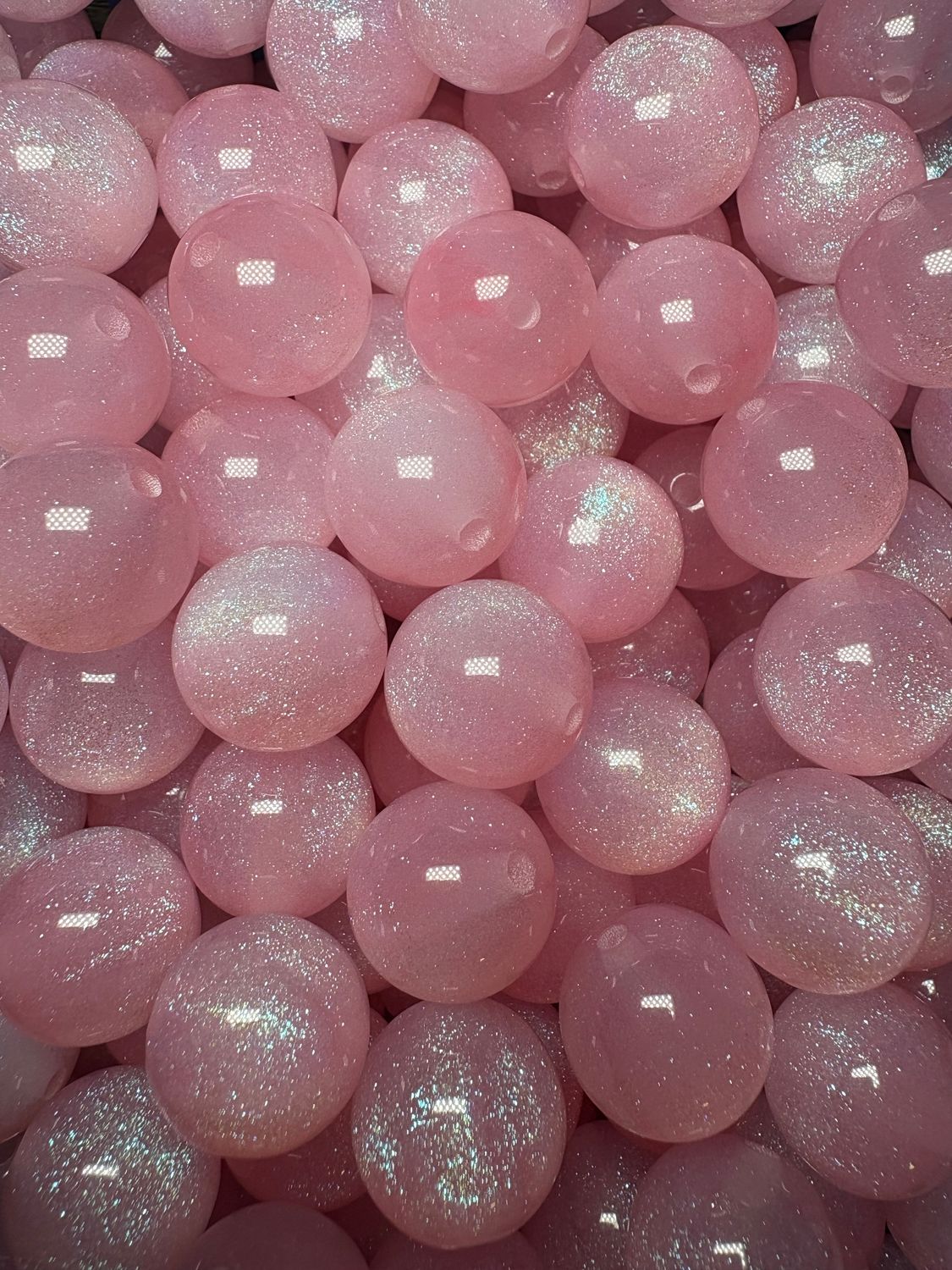 15mm Light Pink Galaxy Beads