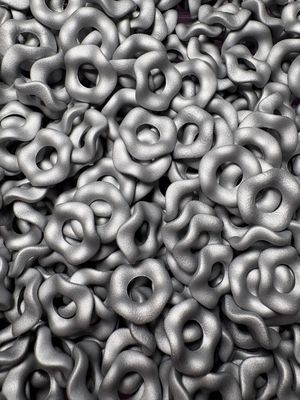 Matte Wavy Spacer Silver