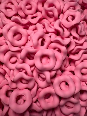 Matte Wavy Spacer Light Pink