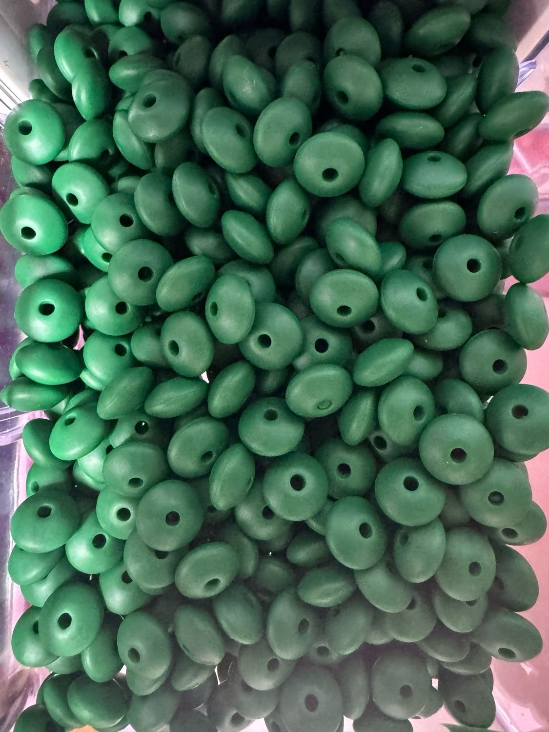 Dark Green Silicone Lentil Spacers