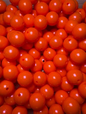 15mm Opal Silicone Orange