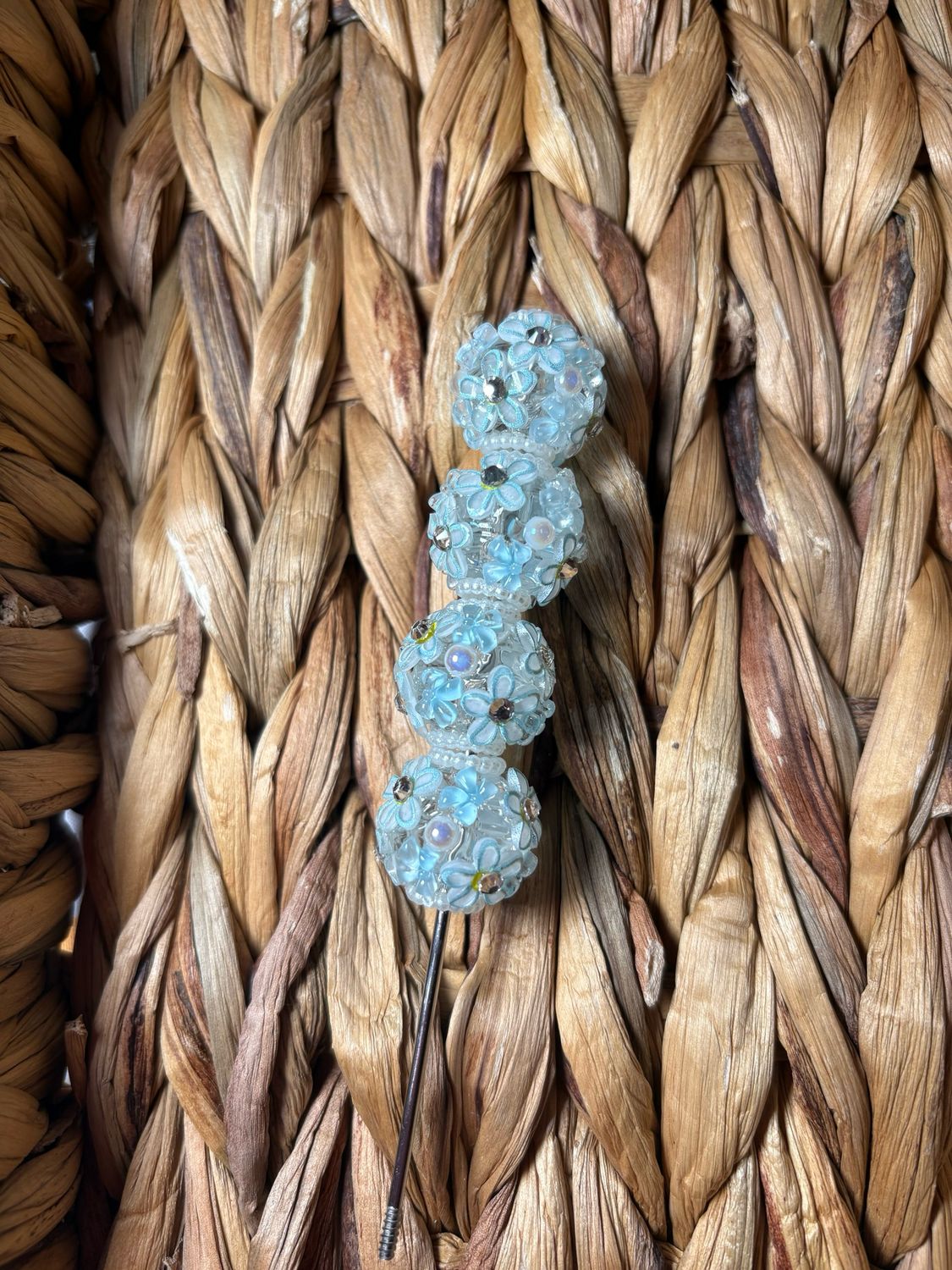 Blue Flower Beads