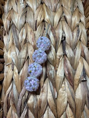 Purple Pearl Flower Beads