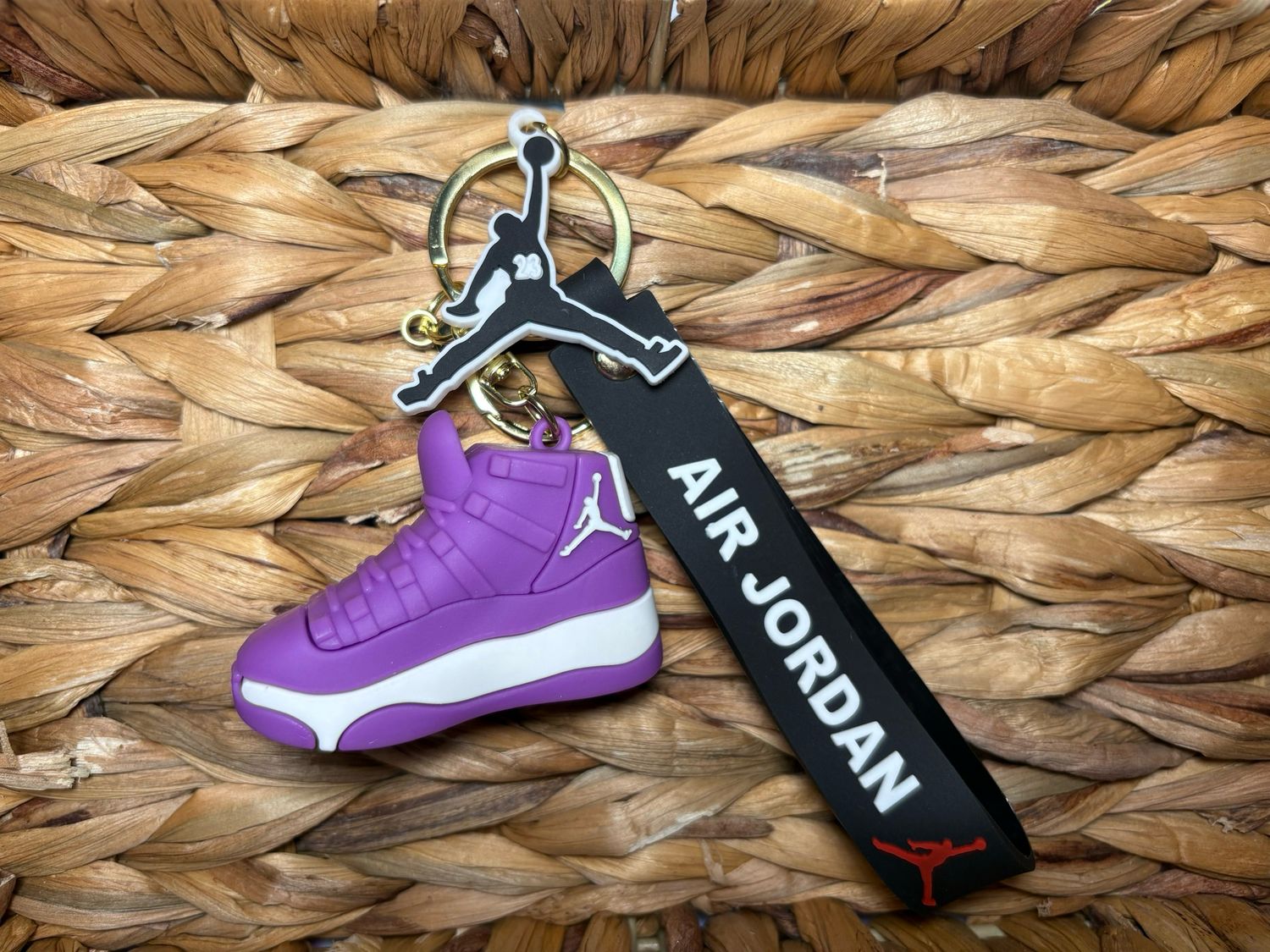 Nike Purple Shoe Keychain