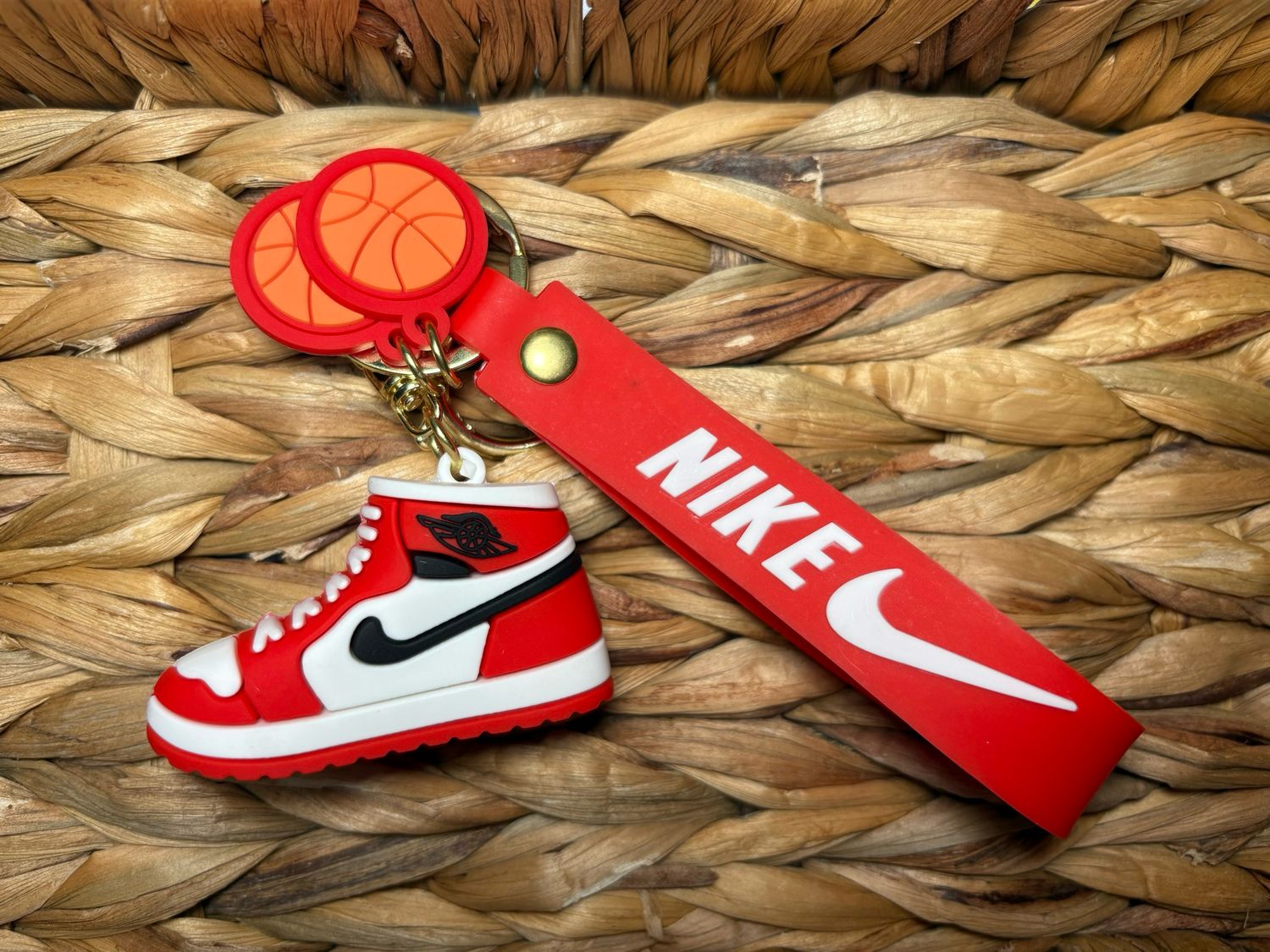 Nike Red Shoe Keychain