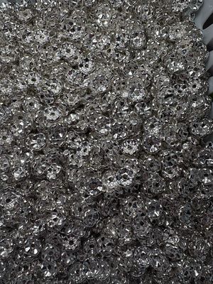8mm Silver Spacers - Approx 50pcs