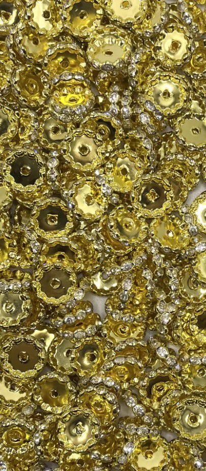 12MM Gold Spacers - Approx 50pcs