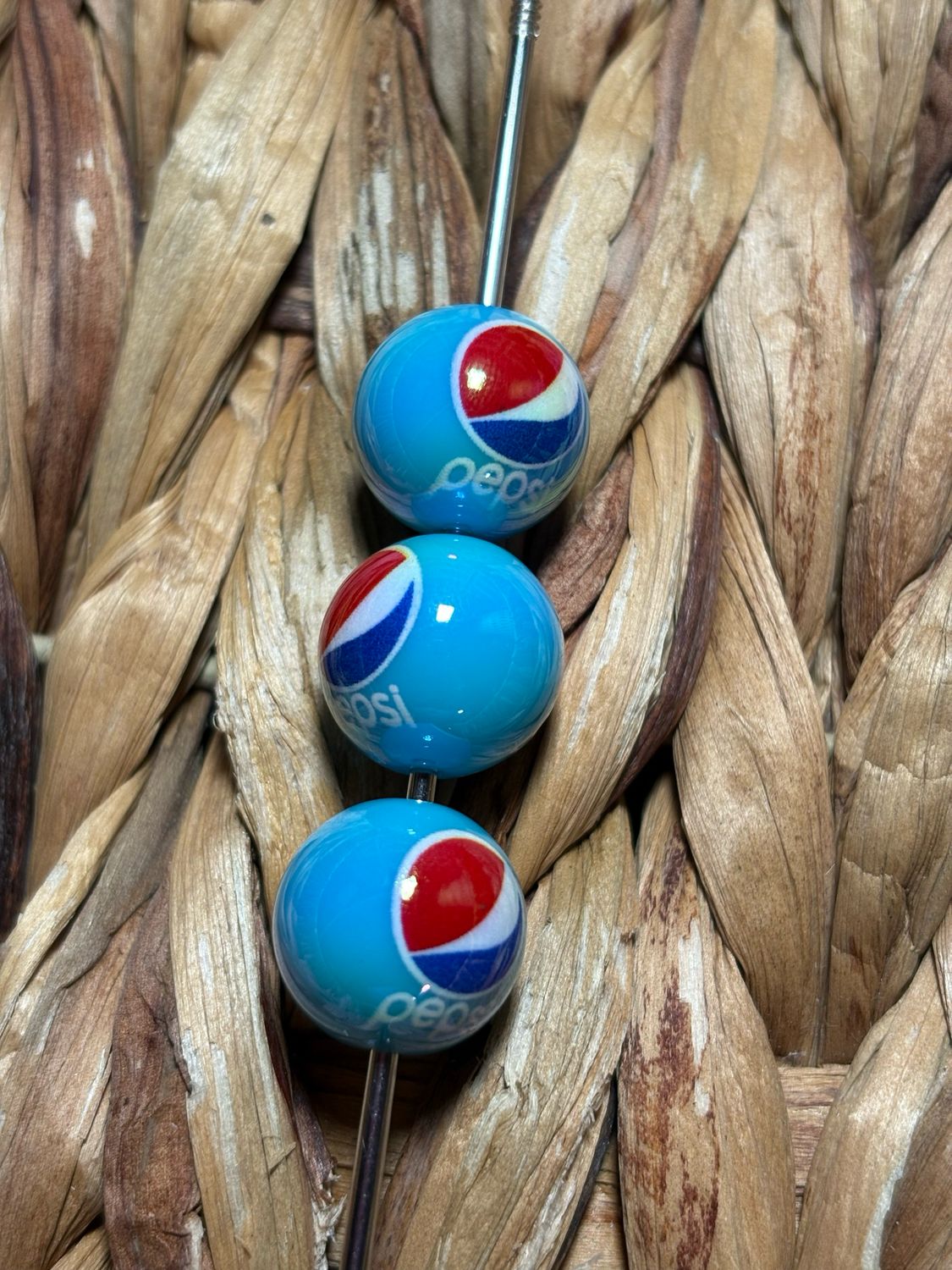 15mm Pepsi Acrylic Beads