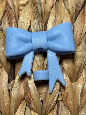 Light Blue Straw Topper