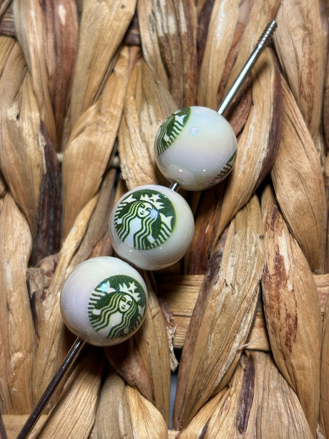15mm Starbucks Acrylic Beads