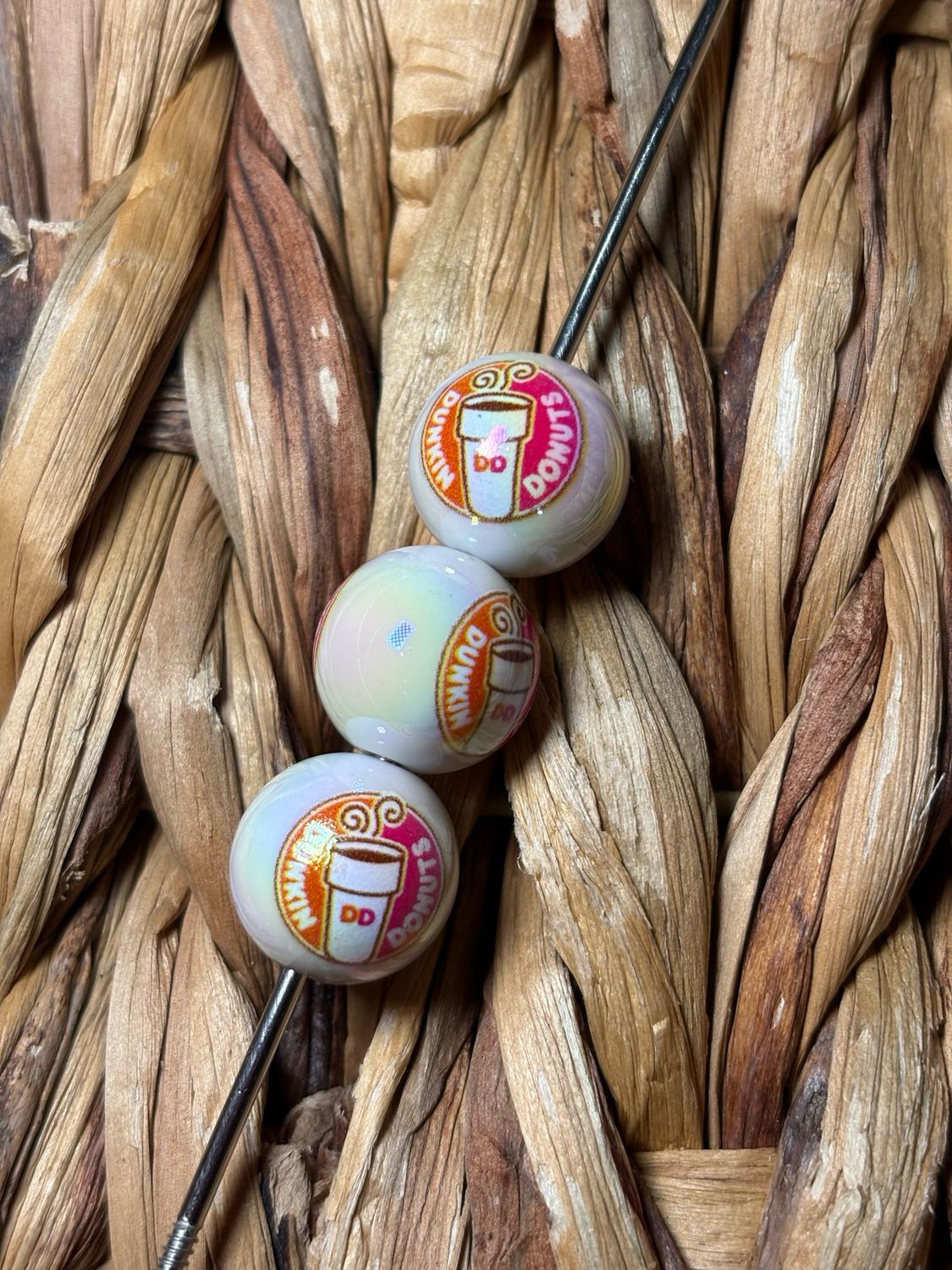 15mm Dunkin Acrylic Beads