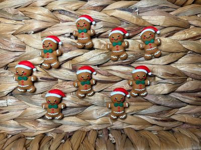 3d Christmas Gingerbread Man Focal