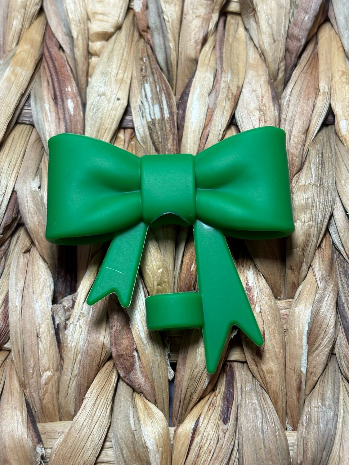 Dark Green Straw Topper