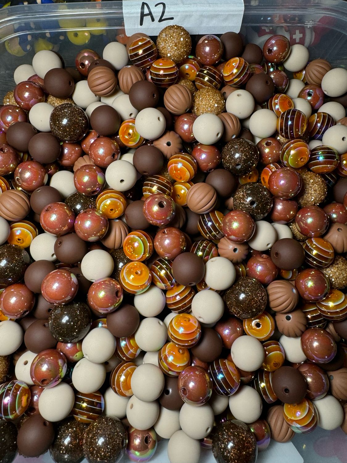 Brown Bead Scoop