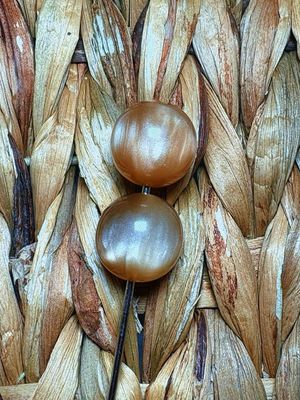 20mm Brown Cateye Bead