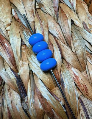Blue Opal Abacus Spacers