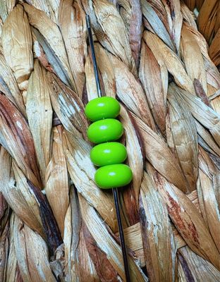 Lime Green Opal Abacus Spacers