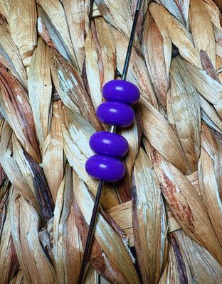Dark Purple Opal Abacus Spacers