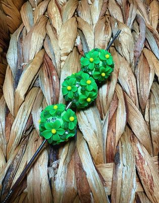 Light Green Flower Bead