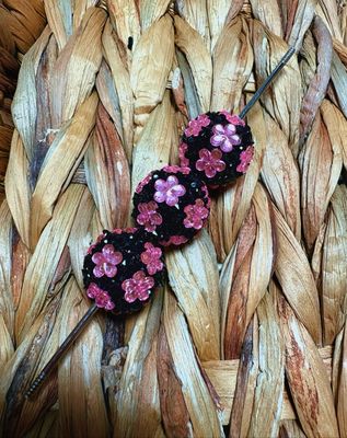 20mm Light Pink Flower Sugar Rhinestone Beads