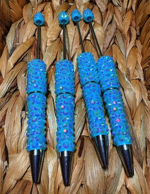 Light Blue Diamond Rhinestone Pens