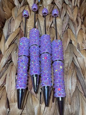 Purple Diamond Rhinestone Pens