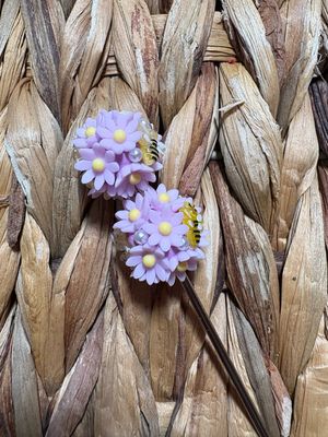 Light Purple Bee Flower Beads