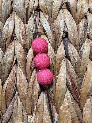 15mm BubbleGum Pink Sugar Beads