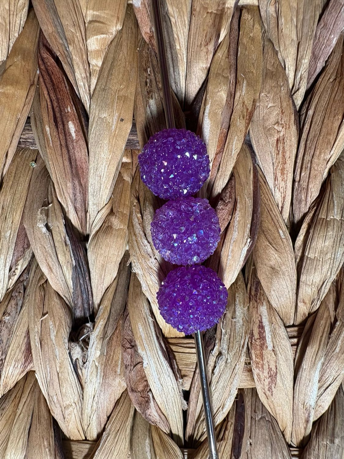 15mm Purple Sugar Beads