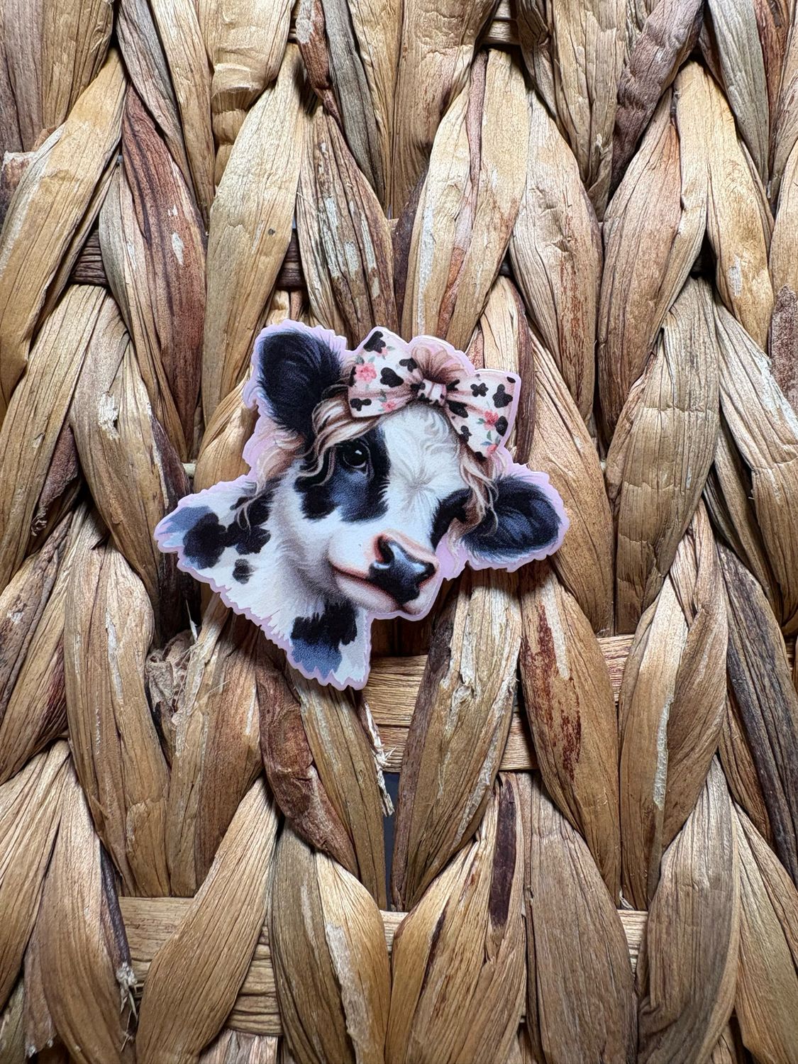 Cow with Bow Acrylic