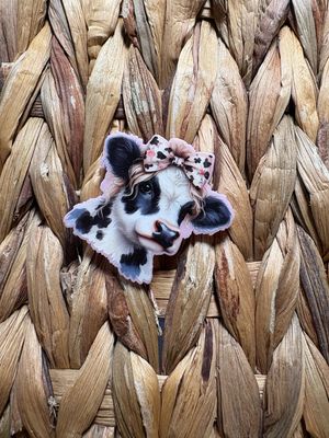 Cow with Bow Acrylic