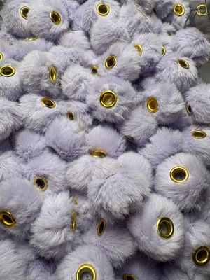 Light Purple Fluffy Pom Pom Spacer